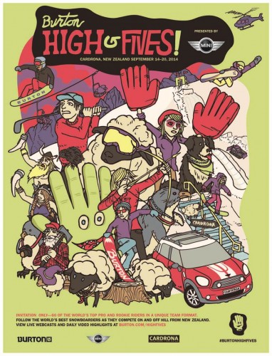 2014-Burton High Fives-Event Poster